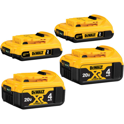 20V MAX Lithium-Ion Battery 4-Pack,