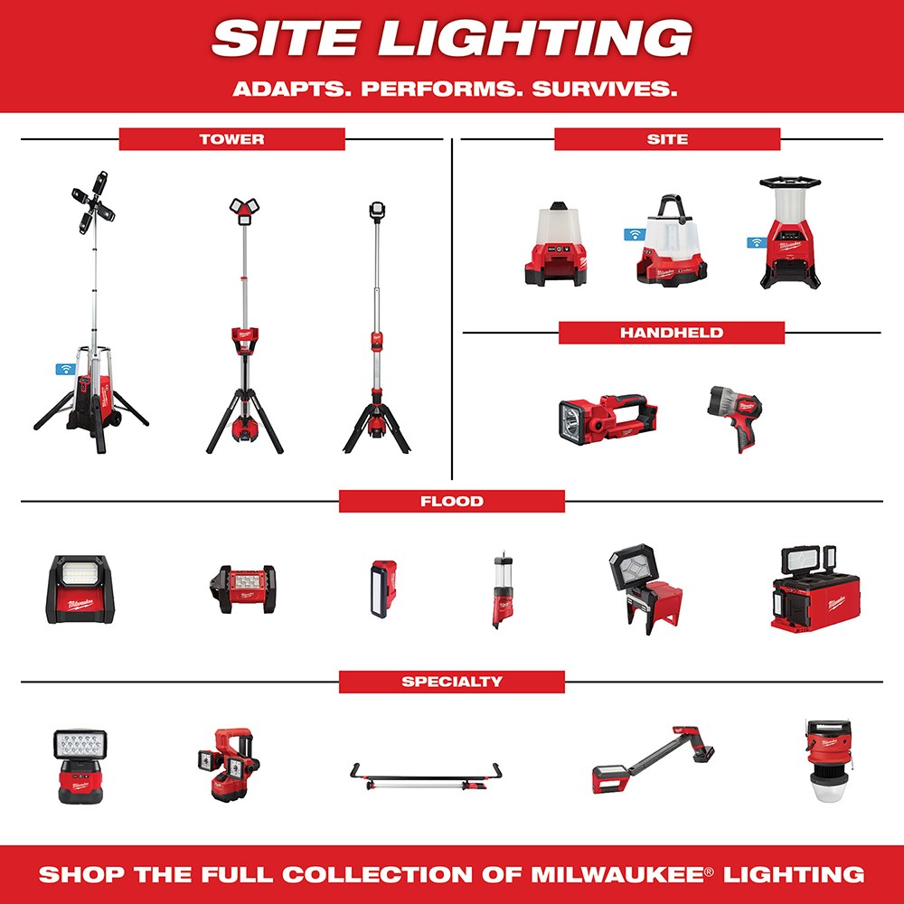 for sale online 2365-20 Milwaukee M18 ROVER Mounting Flood Light 