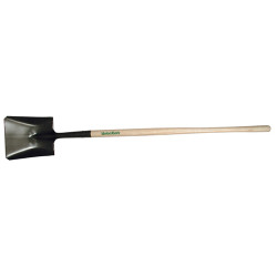 Square Point Shovel with Open Back